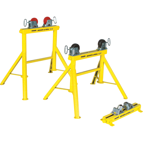 Adjust-A-Rolls&reg; Stand, 1000 lbs. Load Capacity, 36" Pipe Capacity Meunier Outillage Industriel