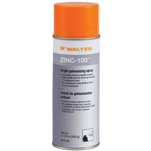 ZINC-100 Bright Galvanizing Spray, Aerosol Can Meunier Outillage Industriel