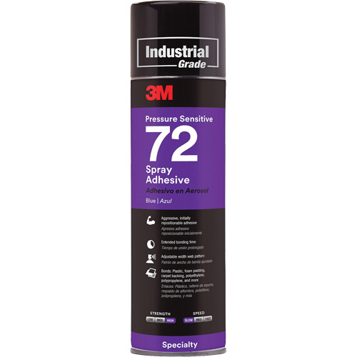 72 Pressure Sensitive Adhesive, Blue, Aerosol Can Meunier Outillage Industriel