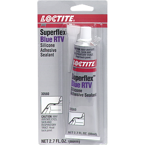 Scellant adh&eacute;sif &agrave; la silicone Superflex RTV, Tube, Bleu Meunier Outillage Industriel