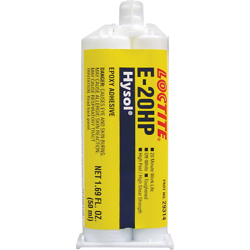 &eacute;poxyde Hysol E-20HP, Deux composants, Cartouche double, 104 g, Blanc cass&eacute; Meunier Outillage Industriel