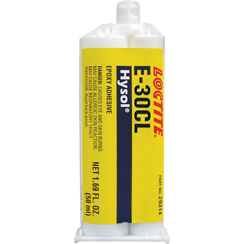 Hysol E-30CL Epoxy, Two-Part, Dual Cartridge, 77 g., Clear Meunier Outillage Industriel