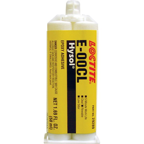 Hysol E-00CL Epoxy, Two-Part, Dual Cartridge, 97 g., Clear Meunier Outillage Industriel