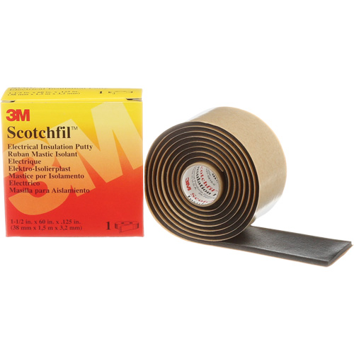 Mastic isolant Scotchfil, Rouleau, Noir Meunier Outillage Industriel
