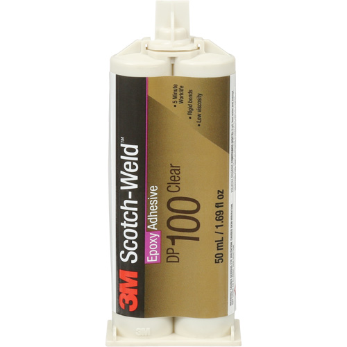 Scotch-Weld Adhesive, 1.7 fl. oz., Dual Cartridge, Two-Part, Clear Meunier Outillage Industriel
