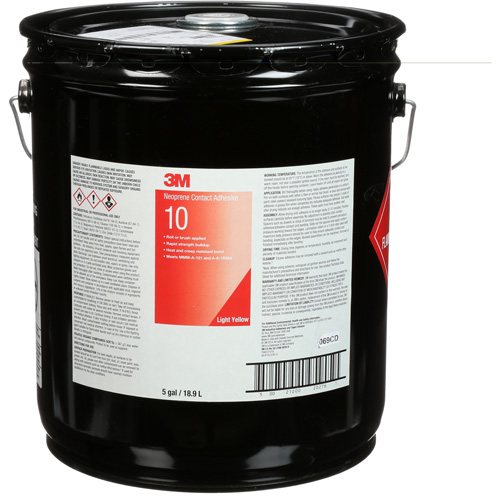 Ten Bond Contact Cement, Pail, 5 gal., Yellow Meunier Outillage Industriel