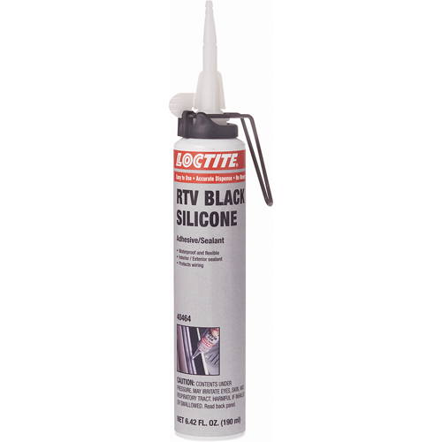 Scellant adh&eacute;sif &agrave; la silicone Superflex RTV, Cartouche, Noir Meunier Outillage Industriel