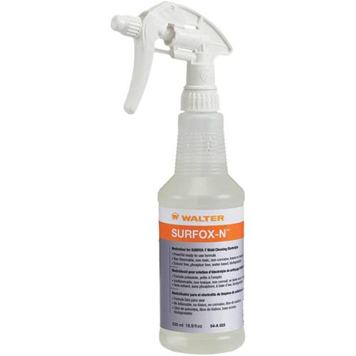 Nettoyant pour soudures SURFOX-N, Bouteille &agrave; g&acirc;chette Meunier Outillage Industriel