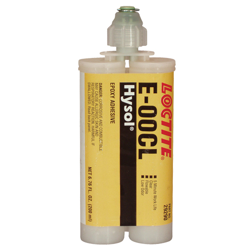 E-00CL Structural Adhesives, 200 ml, Dual Cartridge, Two-Part, Clear Meunier Outillage Industriel