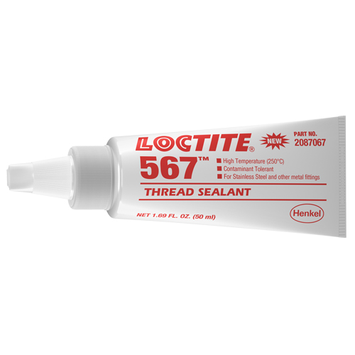 567 High Temperature Thread Sealant, Tube, 50 ml, -53.88° C - 204° C/-65° F - 400° F Meunier Outillage Industriel