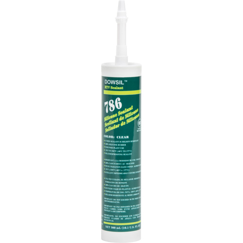 Silicone Sealant, 300 ml, Cartridge, Clear Meunier Outillage Industriel