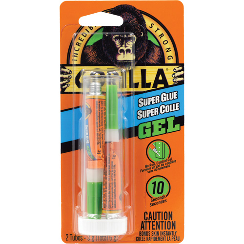 Super Glue Gel, 2 x 3 g, Tube, Clear Meunier Outillage Industriel