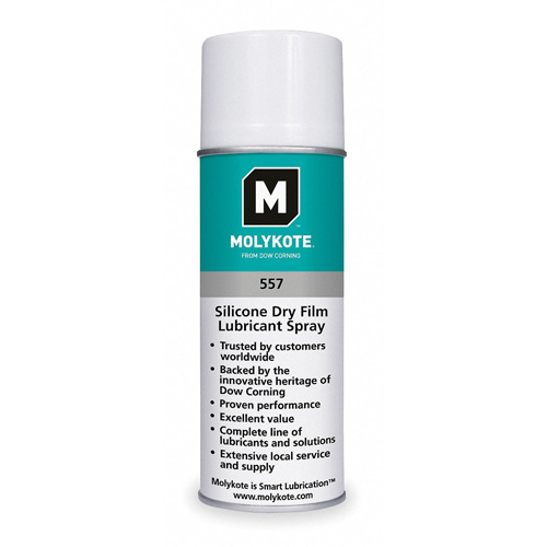 Film lubrifiant sec au silicone Molykote 557, Canette a&eacute;rosol Meunier Outillage Industriel