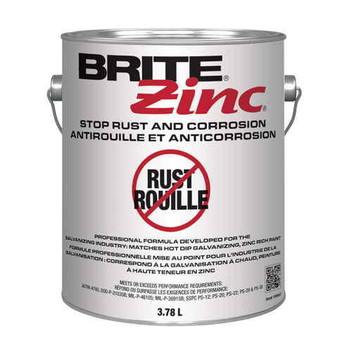 BRITE Zinc&reg; Corrosion Inhibitor, Gallon Meunier Outillage Industriel