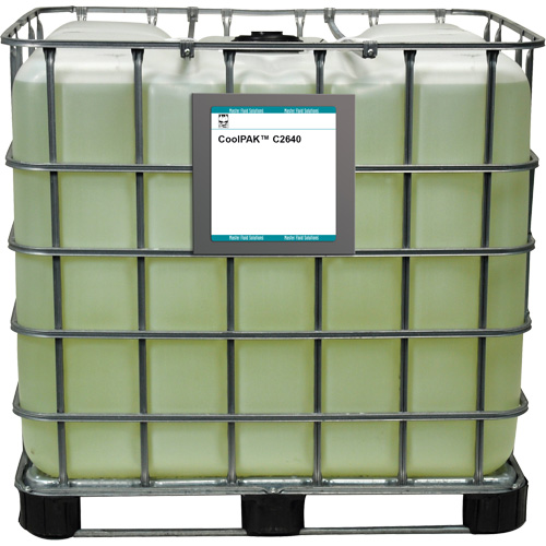 Liquide pour le travail des m&eacute;taux synth&eacute;tique peu mousseux CoolPAK, R&eacute;servoir GRV Meunier Outillage Industriel