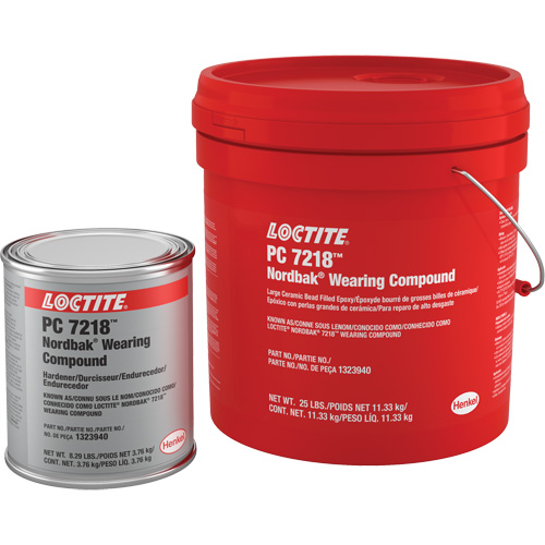 Compos&eacute; anti-usure 7218, 25 lb, Seau, Deux composants, Gris Meunier Outillage Industriel