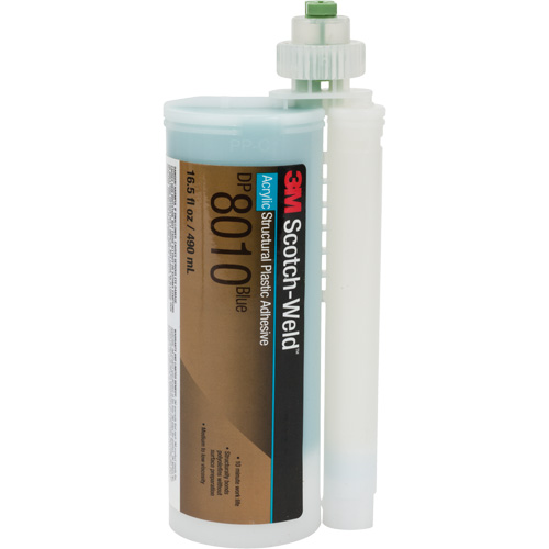 Scotch-Weld Structural Plastic Adhesive, Two-Part, Cartridge, 490 ml, Blue Meunier Outillage Industriel
