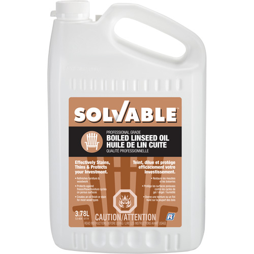 Huile de lin bouillie, Cruche, 3,78 L Volume net Meunier Outillage Industriel