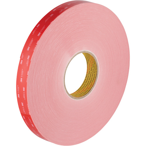 VHB Tape, 32.9 m (108') L x 1117.6 mm (44") W, 0.028 mm, Acrylic Meunier Outillage Industriel