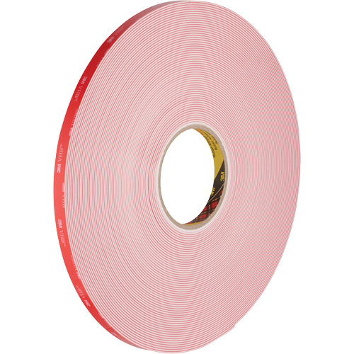 Ruban VHB, 32,9 m (108') lo x 12,7 mm (1/2") la, 62 mils, Acrylique Meunier Outillage Industriel