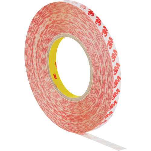 Double-Sided Adhesive Tape, Polyester, 19 mm (0.75") W x 50 m (164') L, 8 mils Thick Meunier Outillage Industriel
