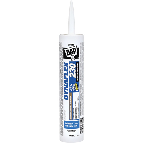 Dynaflex 230&reg; Premium Elastomeric Sealant, 300 ml, Cartridge, White Meunier Outillage Industriel