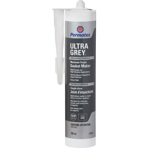 Ultra Grey&reg; Rigid High-Torque RTV Silicone Gasket Maker, Cartridge, Grey Meunier Outillage Industriel