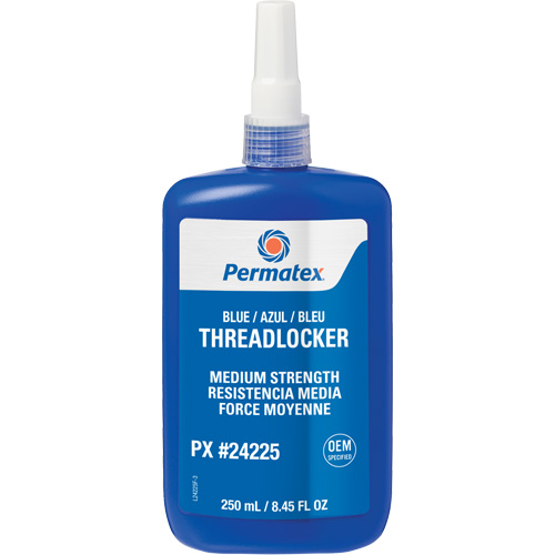 Threadlocker, Blue, Medium, 250 ml, Bottle Meunier Outillage Industriel