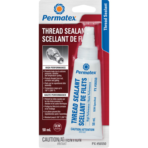 High Performance Thread Sealant, Tube, 50 ml, -54° C - 149° C/-65° F - 300° F Meunier Outillage Industriel