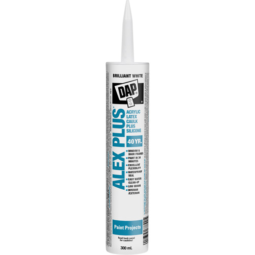 Alex Plus&reg; All Purpose Acrylic Latex Caulk Plus Silicone Meunier Outillage Industriel