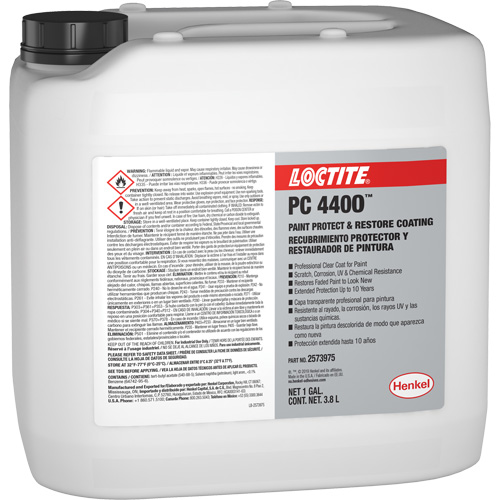 PC 4400 Paint Protect & Restore Coating, 3.8 L, Jug, Clear Meunier Outillage Industriel