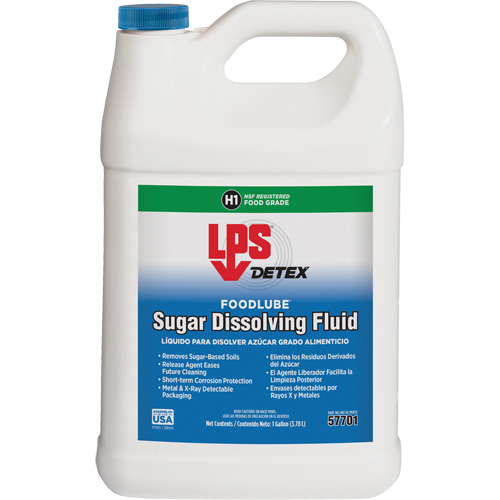 Fluide de dissolution du sucre Detex FoodLube, Bouteille Meunier Outillage Industriel