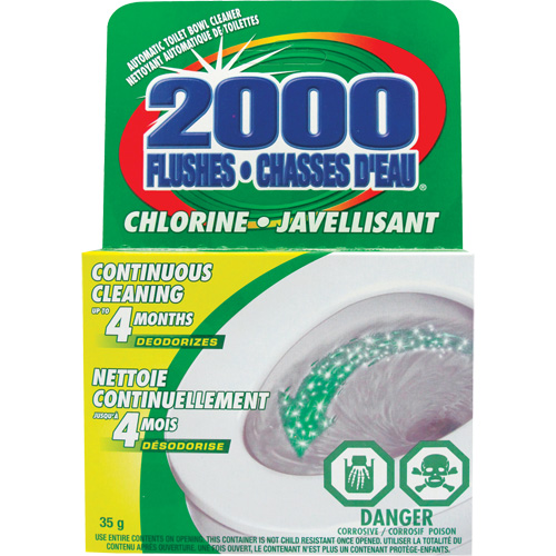 2000 Flushes&reg; Bleach Toilet Bowl Cleaner, 35 g, Tablet Meunier Outillage Industriel