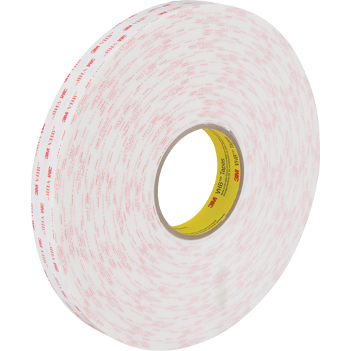 VHB Tape 4950, 33 m (108') L x 25.4 mm (1") W, 45 mils, Acrylic Meunier Outillage Industriel