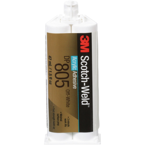Adh&eacute;sif acrylique Scotch-Weld, Deux composants, Cartouche double, 1,6 oz liq., Blanc cass&eacute; Meunier Outillage Industriel