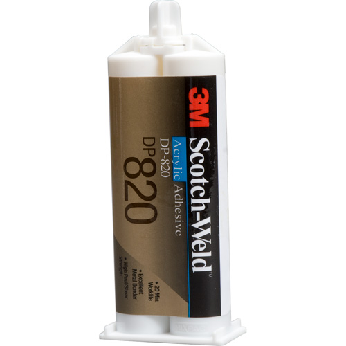 Adh&eacute;sif acrylique Scotch-Weld, Deux composants, Cartouche double, 400 ml, Blanc cass&eacute; Meunier Outillage Industriel