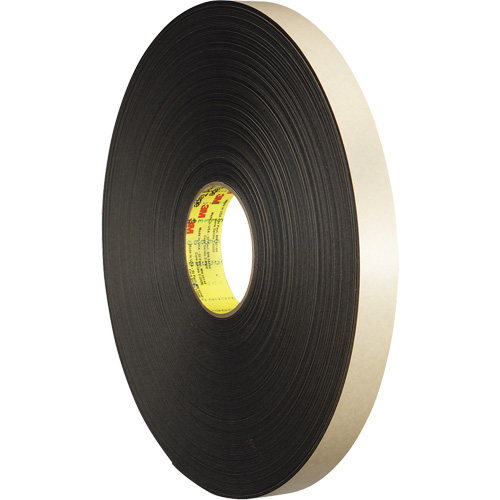 Double-Coated Foam Tape, 66 m (216') L x 12.7 mm (1/2") W, 31 mils, Polyethylene Meunier Outillage Industriel