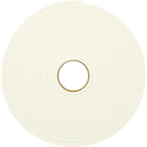 Double-Coated Urethane Foam Tape, 16.5 m (54') L x 12.7 mm (1/2") W, 25 mils, Urethane Meunier Outillage Industriel