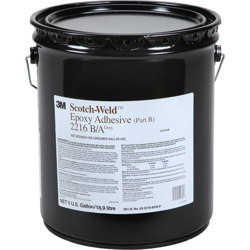 Scotch-Weld Adhesive, 5 gal., Pail, Two-Part, Grey Meunier Outillage Industriel