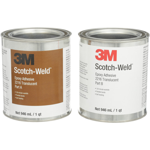 Adh&eacute;sif Scotch-Weld, 32 oz liq., Trousse, Deux composants, Translucide Meunier Outillage Industriel