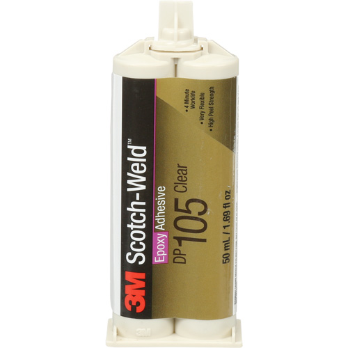 Adh&eacute;sif Scotch-Weld, 1,7 liq. oz., Cartouche, Deux composants, Translucide Meunier Outillage Industriel