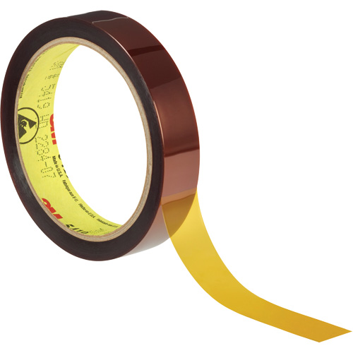 Low-Static Polyimide Film Tape  5419, 19 mm (3/4") x 33 m (108'), Brown Meunier Outillage Industriel