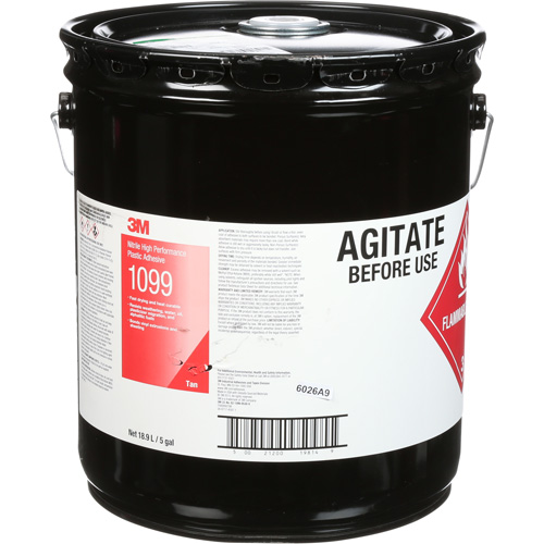Scotch-Weld Nitrile High-Performance Adhesive, 5 gal., Pail, Yellow Meunier Outillage Industriel