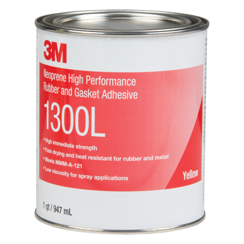 Rubber & Gasket Adhesive, Can, Yellow Meunier Outillage Industriel