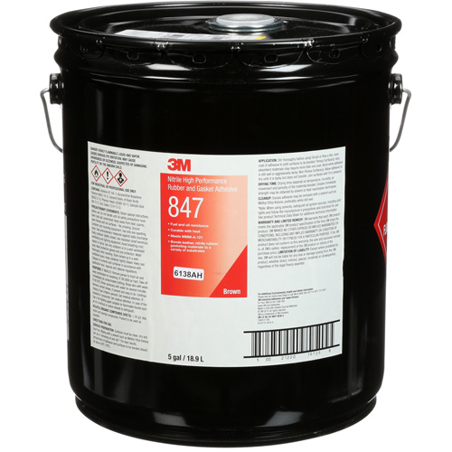 Scotch-Weld High-Performance Rubber & Gasket Adhesive, Pail, Brown Meunier Outillage Industriel