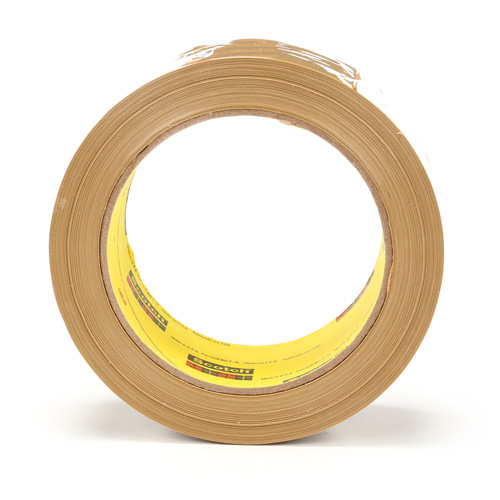 Ruban pour sceller les boîtes Scotch 375, Adh&eacute;sif Thermofusible, 3,1 mils, 48 mm (2") x 50 m (164') Meunier Outillage Industriel