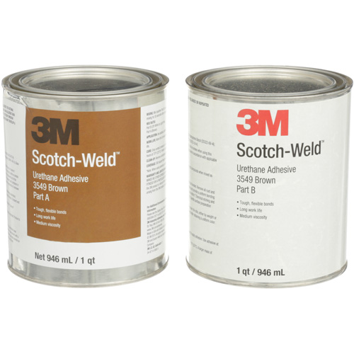 Adh&eacute;sif &agrave; base d'ur&eacute;thane 3549 Scotch-Weld, 64 oz liq., Canette, Brun Meunier Outillage Industriel