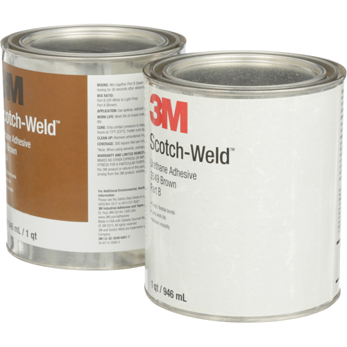 Adh&eacute;sif &agrave; base d'ur&eacute;thane 3549 Scotch-Weld, 64 oz liq., Canette, Brun Meunier Outillage Industriel