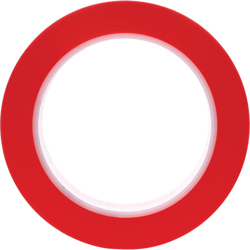 471 Vinyl Tape, 25.4 mm (1") W x 32.9 m (108') L, 5.2 mils, Red Meunier Outillage Industriel