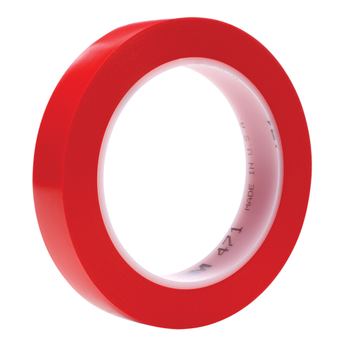 471 Vinyl Tape, 19 mm (3/4") W x 32.9 m (108') L, 5.3 mils, Red Meunier Outillage Industriel